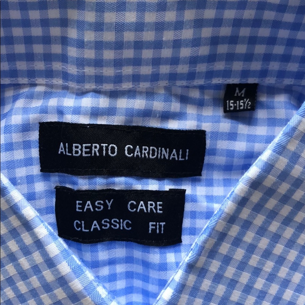 Light Blue Patterned Button Down - Picture 4 of 4